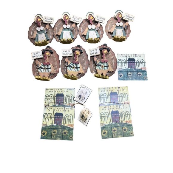 Thanksgiving decor lot of 12 for reseller or Thanksgiving enthusiast - Picture 1 of 12